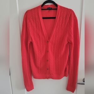 GAP Tall Women's Tomato Red Cardigan - Large